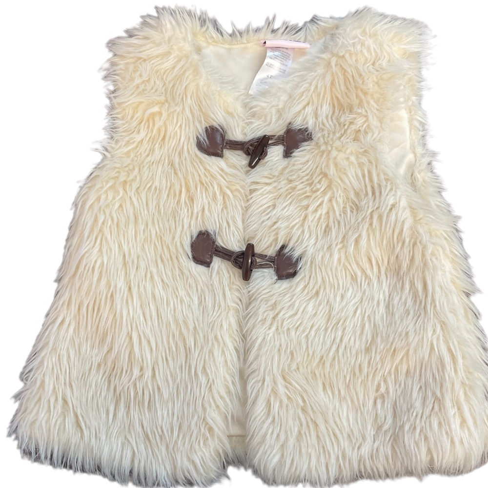 Little Lass Faux Fur Vest Size 4T